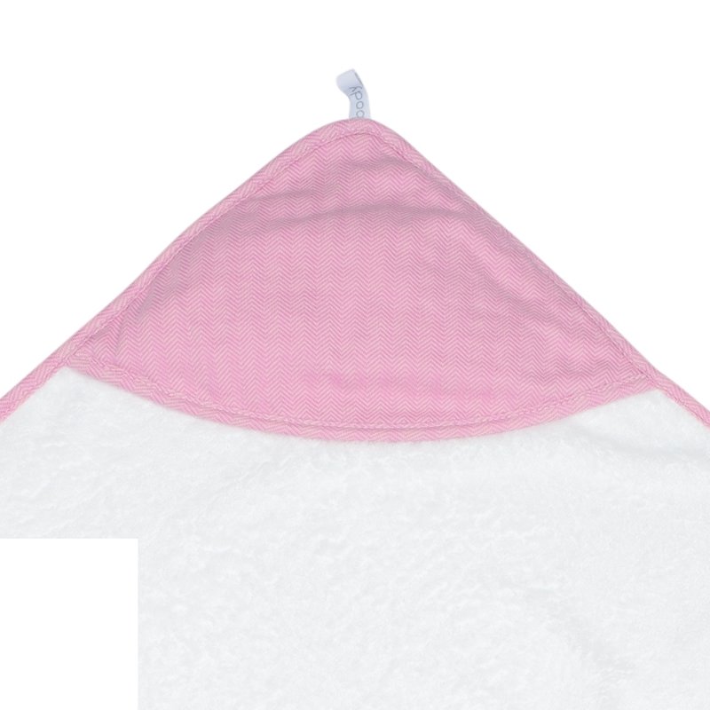 Juddlies Bambusowy Ręcznik z Kapturem Pink