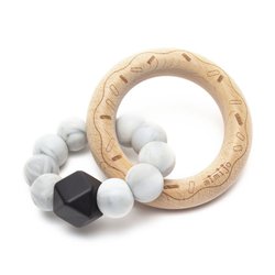 Mimijo - Gryzak donut czarny koralik