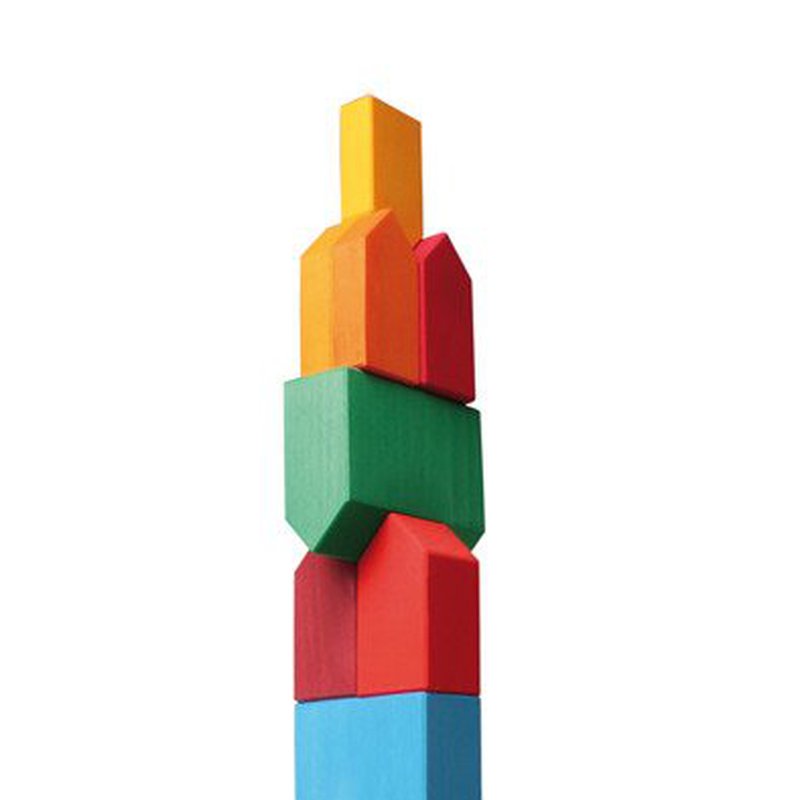 Domki ręcznie malowane, tęczowe, Grimm's