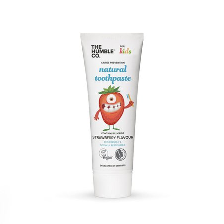 Humble Brush, Truskawkowa pasta do zębów z fluorem dla dzieci, KIDS STRAWBERRY, 75ml HUMBLE BRUSH Humble Brush, Truskawkowa pasta do zębów z fluorem dla dzieci, KIDS STRAWBERRY, 75ml HUMBLE BRUSH