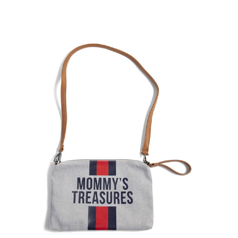 CHILDHOME - Torebka Mommy's Treasures Paski Granatowo-Czerwone