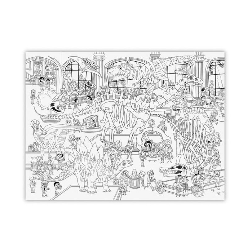 Crocodile Creek® - Gigantyczna kolorowanka - Dinozaury