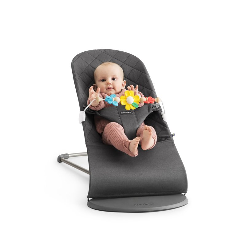 BABYBJORN - leżaczek BLISS - Antracytowy + Zabawka