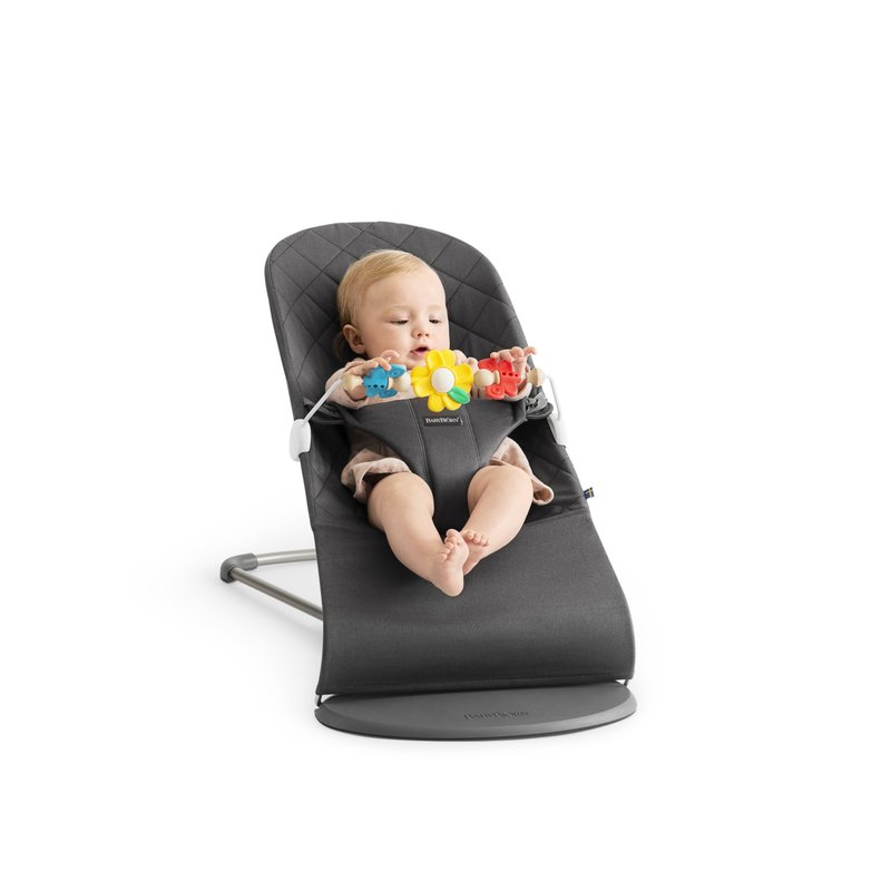 BABYBJORN - leżaczek BLISS - Antracytowy + Zabawka