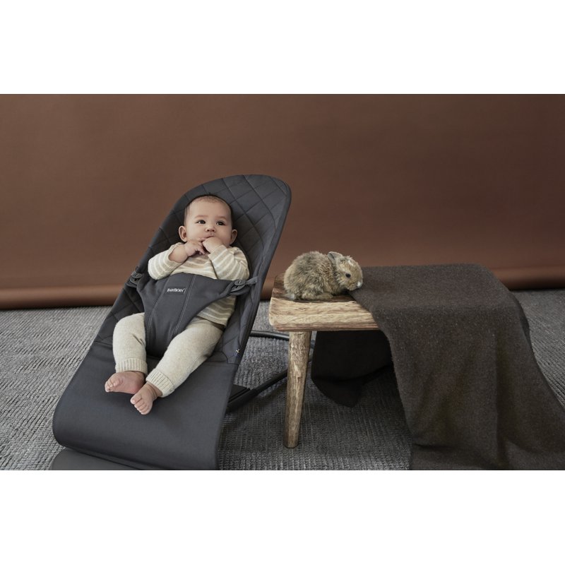 BABYBJORN - leżaczek BLISS - Antracytowy + Zabawka