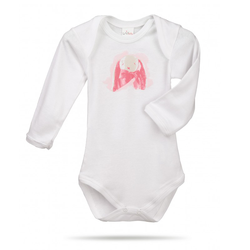 Lait Baby Organic Body Long Sleeve Rose the Bunny