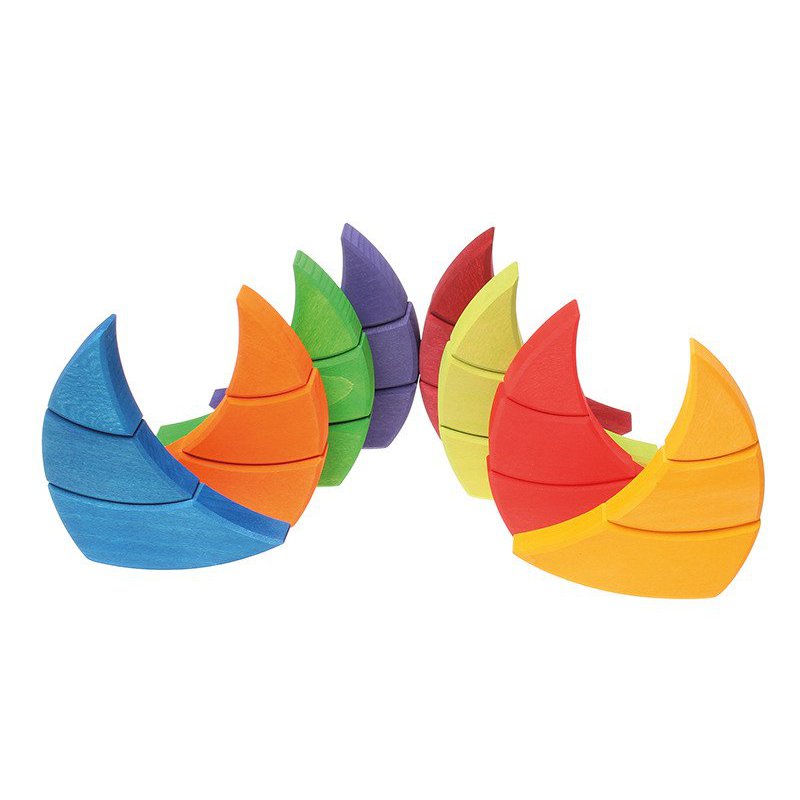 Drewniane Koło 3+, tęczowe, Grimm's