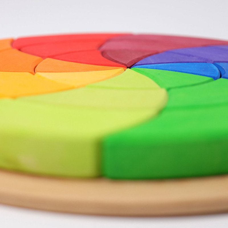 Drewniane Koło 3+, tęczowe, Grimm's