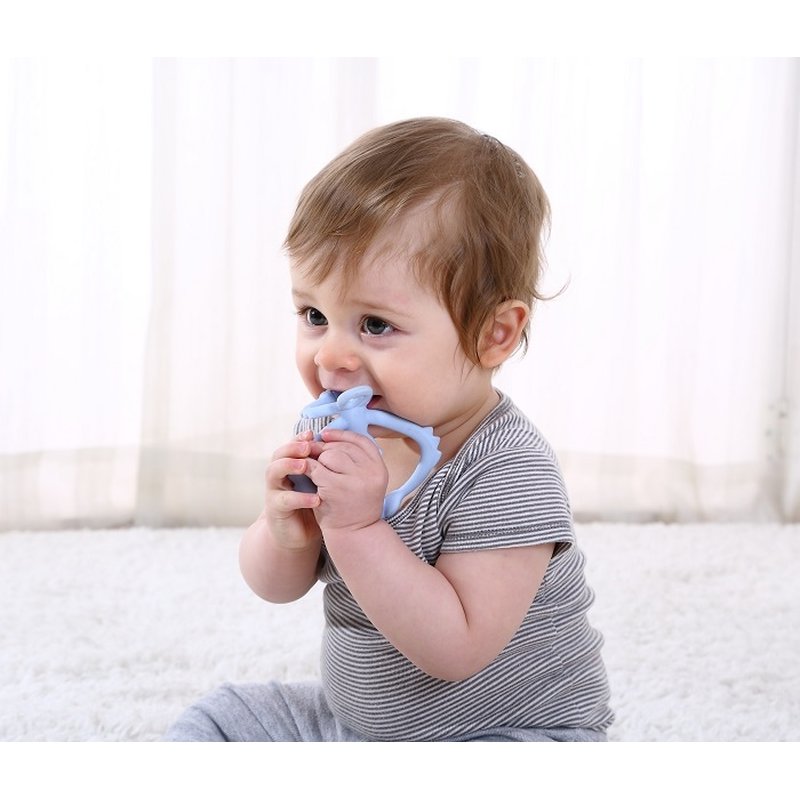 Mombella Gryzak Zabawka Małpka Blue