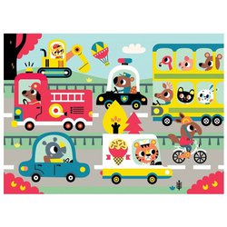 Petit Monkey -  MAXI Puzzle Wesołe zwierzęta - W drodze