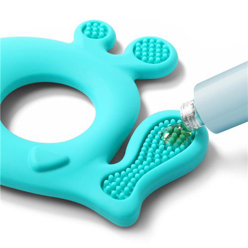 BABYONO - 935/02 Gryzak silikonowy WHALE PABLO