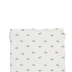 Baby Bites Pieluszka muślinowa 120 x 120 cm Bikes White BABY BITES