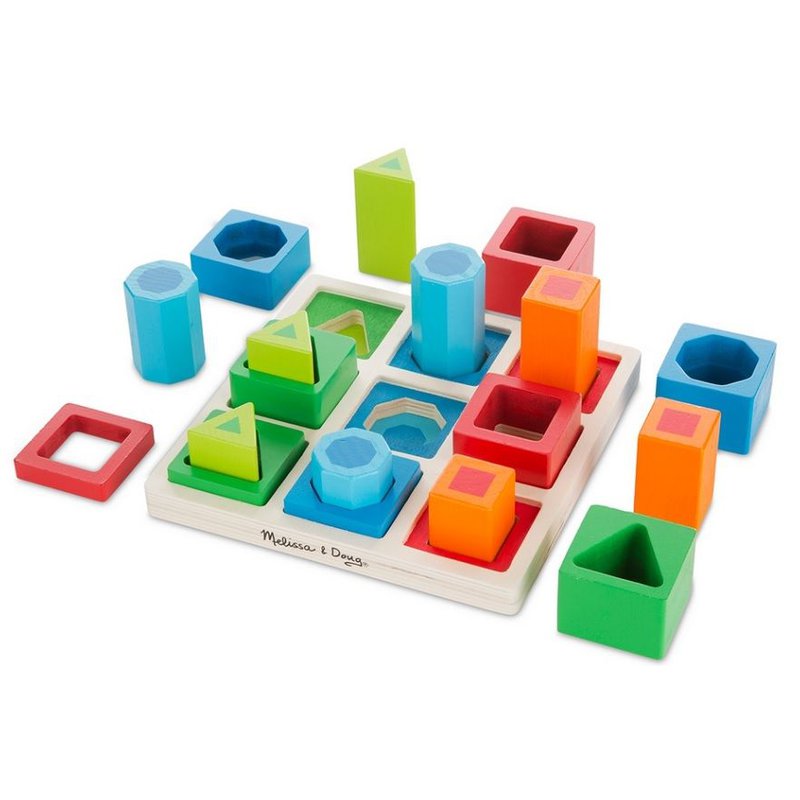 Melissa&Doug® - Układanka sensoryczna 3 w 1