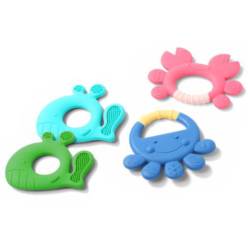BABYONO - 936 Gryzak silikonowy CRAB DON