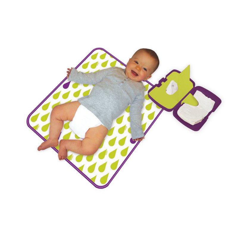 Przewijak w etui z miejscem na pieluchy i chusteczki, Splish Splash, b.box