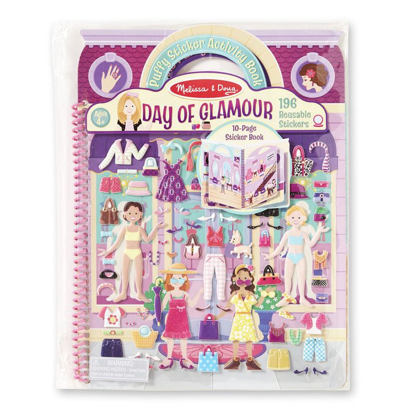 Melissa&Doug® - Wypukłe naklejki wielokrotne Świat mody