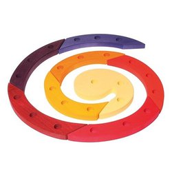 Drewniany Pierścień Urodzinowy, czerwony, Grimm's