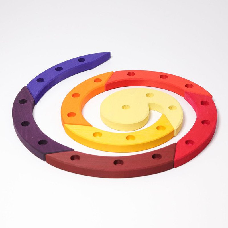 Drewniany Pierścień Urodzinowy, czerwony, Grimm's