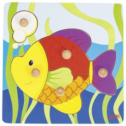 Goki® - Goki Ryba układanka z uchwytami