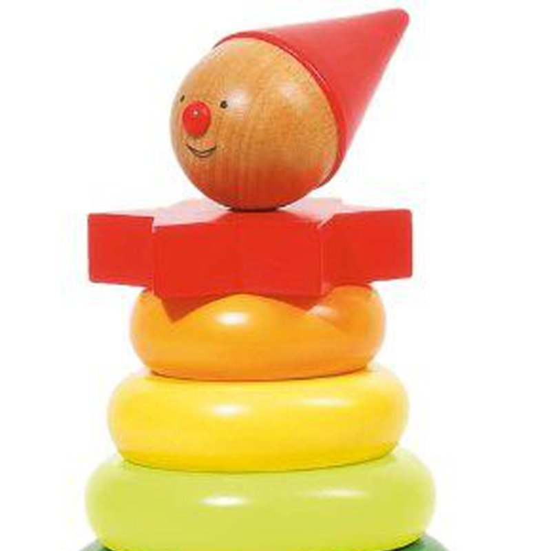 Goki® - Goki układanka piramidka Klaun