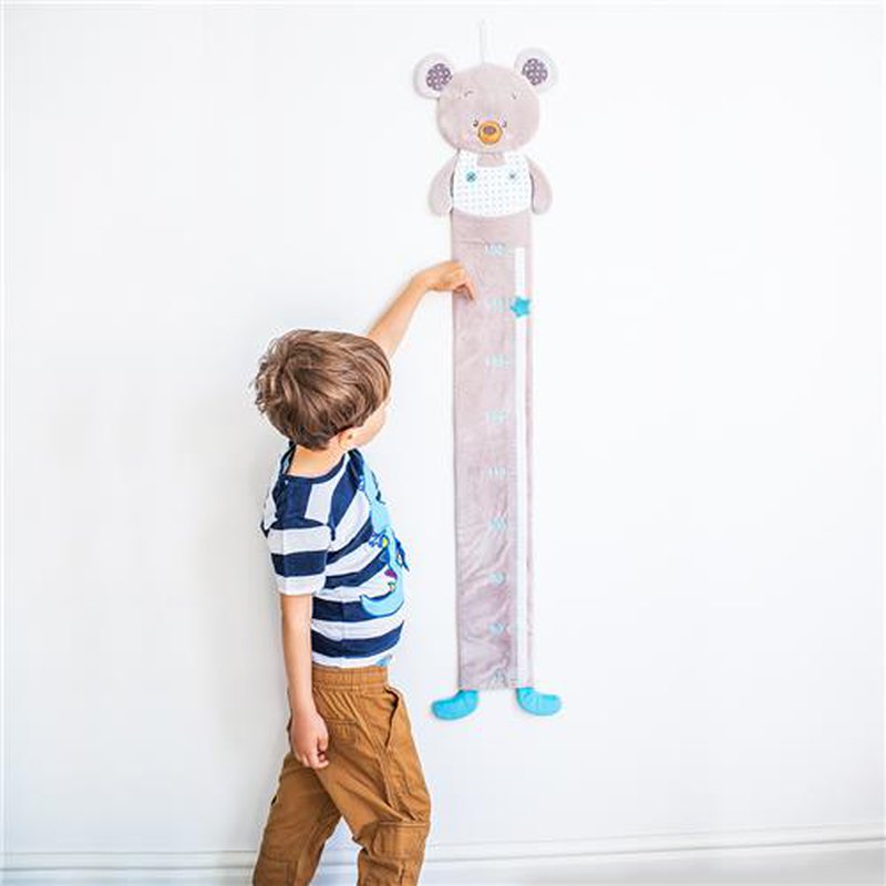 BABYONO - 1230 Pluszowa miarka wzrostu dla dzieci BEAR TONY