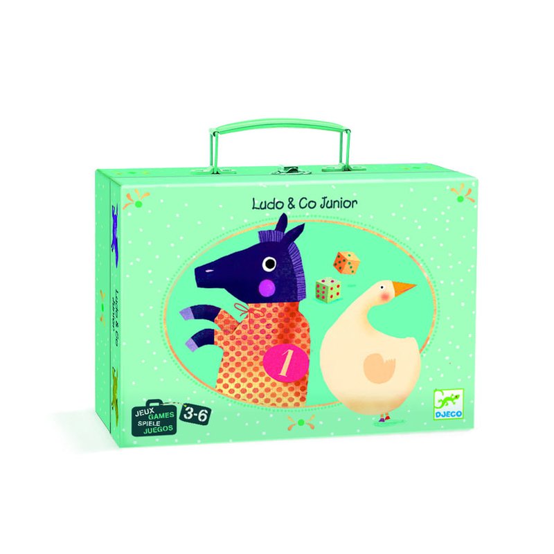 Djeco - Gra planszowa dwustronna GĘSI, KONIKI DJ05226