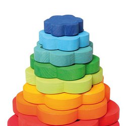 Wieża, Kwiatki 1+, kolorowa, Grimm's