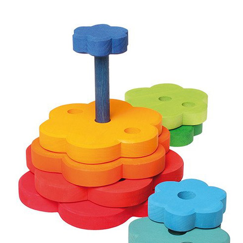 Wieża, Kwiatki 1+, kolorowa, Grimm's