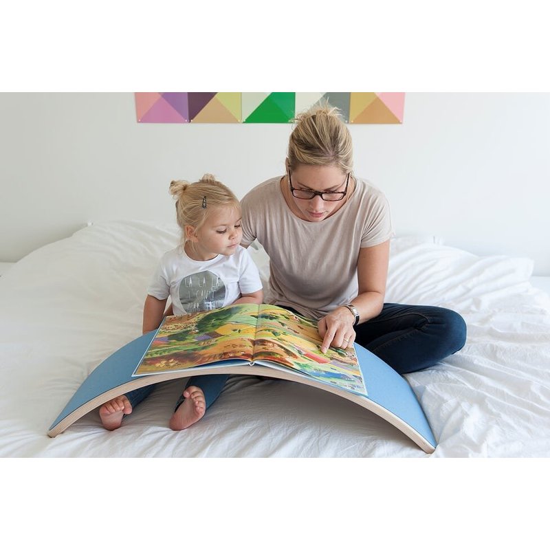 Deska do balansowania Original bielona z filcem, Baby Mouse, Wobbel