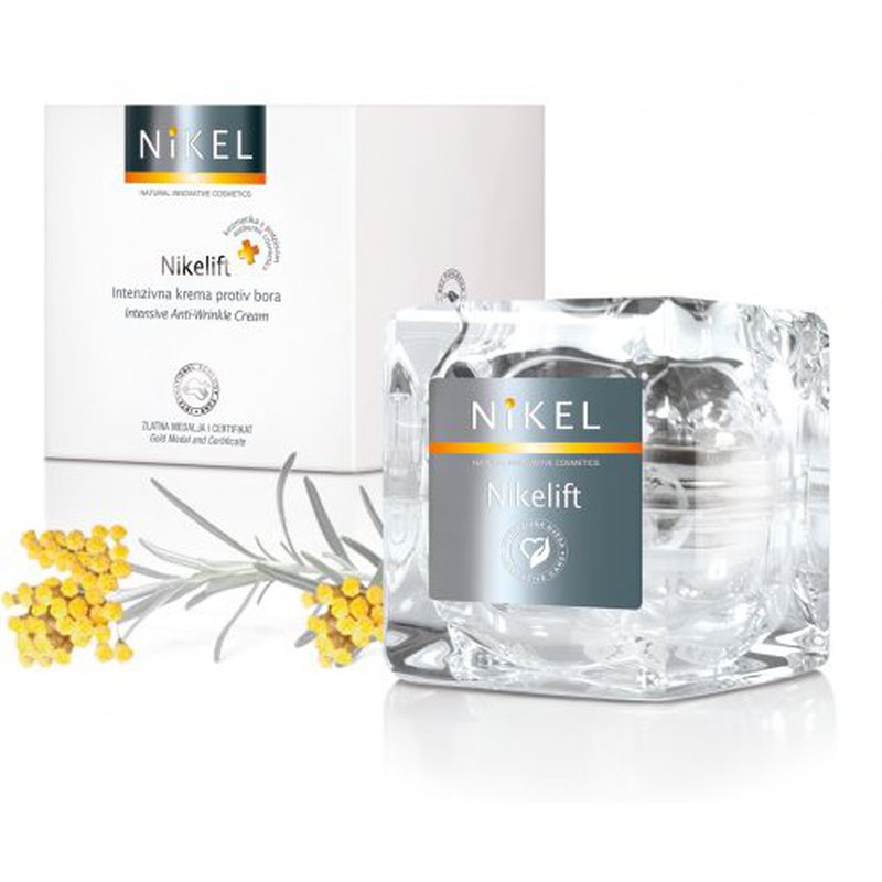 NIKEL, NIKELIFT Przeciwzmarszczkowy krem z Pomarańczą, kwiatem Immortelle, olejkiem sezamowym i wit. E, 50ml