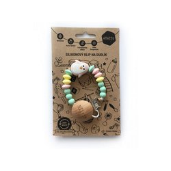 Mimijo - Zawieszka do smoczka pingwin różowy