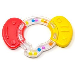 Poupy - Gryzak z Grzechotką Słonik, 3m+