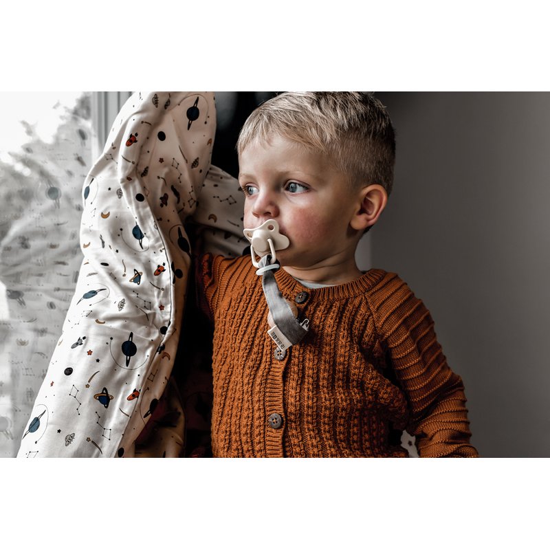 FILIBABBA - Pacifier holder, Dark grey