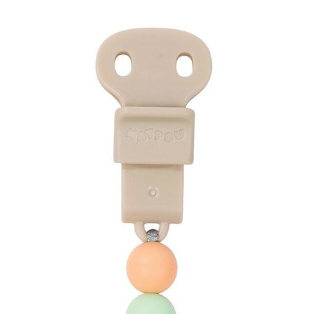 Nattou Silikonowa zawieszka na smoczek - Pastel NT879316 Nattou Silikonowa zawieszka na smoczek - Pastel NT879316