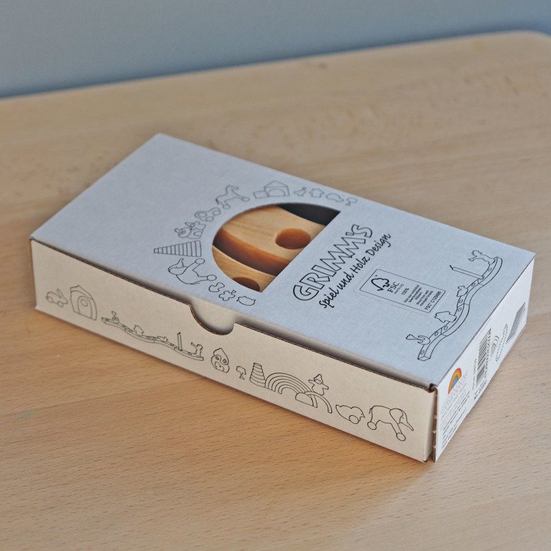 Grimm's - Drewniany Pierścień Urodzinowy, naturalny, Grimm’s