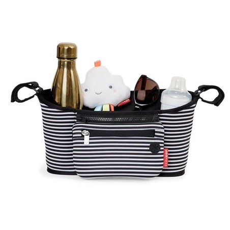 Skip Hop - Organizer do wózka Black/White Stripe