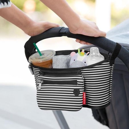 Skip Hop - Organizer do wózka Black/White Stripe