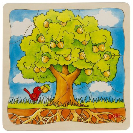 Goki® - Puzzle warstwowe - jak rośnie drzewo