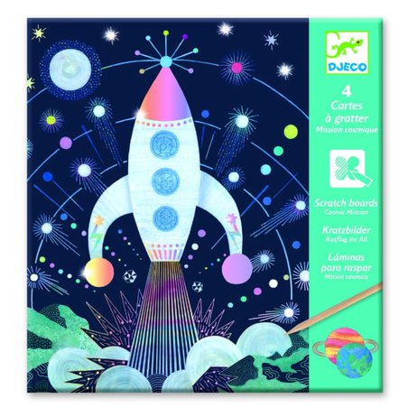 Djeco - Wydrapywanka KOSMOS DJ09727 Djeco - Wydrapywanka KOSMOS DJ09727