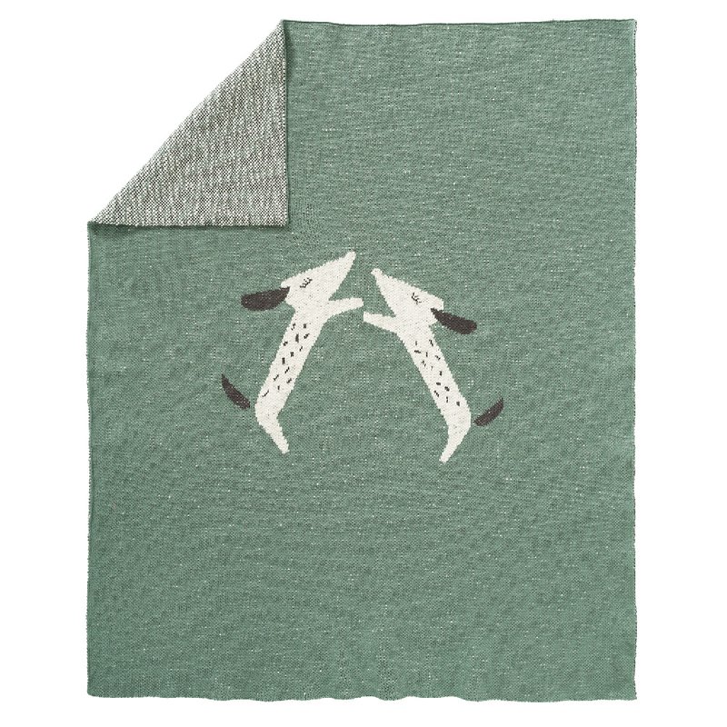 Fresk Tkany kocyk z bawełny organicznej 100 x 150 cm Dachsy FRESK