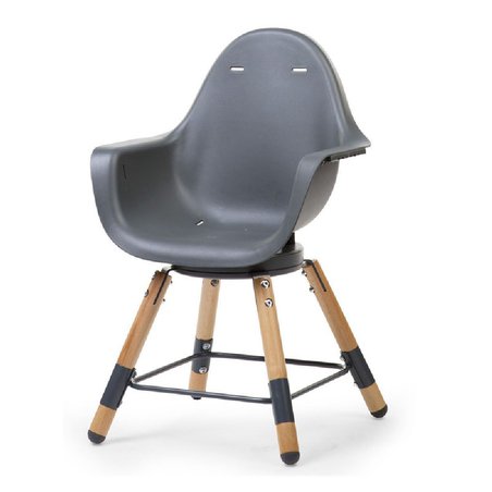 CHILDHOME - Krzesełko do karmienia Evolu 2 ONE.80° Natural/Anthracite CHILDHOME - Krzesełko do karmienia Evolu 2 ONE.80° Natural/Anthracite