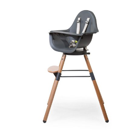 CHILDHOME - Krzesełko do karmienia Evolu 2 ONE.80° Natural/Anthracite CHILDHOME - Krzesełko do karmienia Evolu 2 ONE.80° Natural/Anthracite