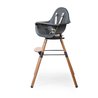 CHILDHOME - Krzesełko do karmienia Evolu 2 ONE.80° Natural/Anthracite CHILDHOME - Krzesełko do karmienia Evolu 2 ONE.80° Natural/Anthracite