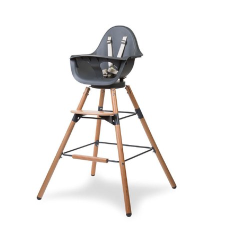 CHILDHOME - Krzesełko do karmienia Evolu 2 ONE.80° Natural/Anthracite CHILDHOME - Krzesełko do karmienia Evolu 2 ONE.80° Natural/Anthracite