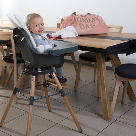 CHILDHOME - Krzesełko do karmienia Evolu 2 ONE.80° Natural/Anthracite CHILDHOME - Krzesełko do karmienia Evolu 2 ONE.80° Natural/Anthracite