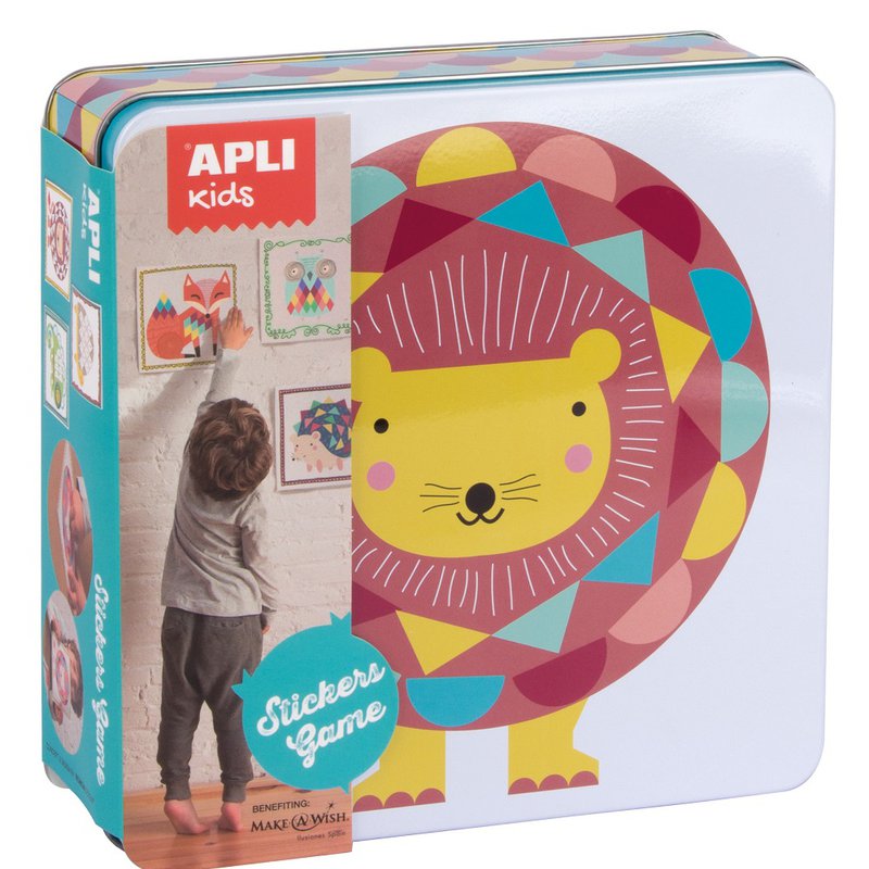 Zestaw kreatywny z naklejkami Apli Kids - Lew