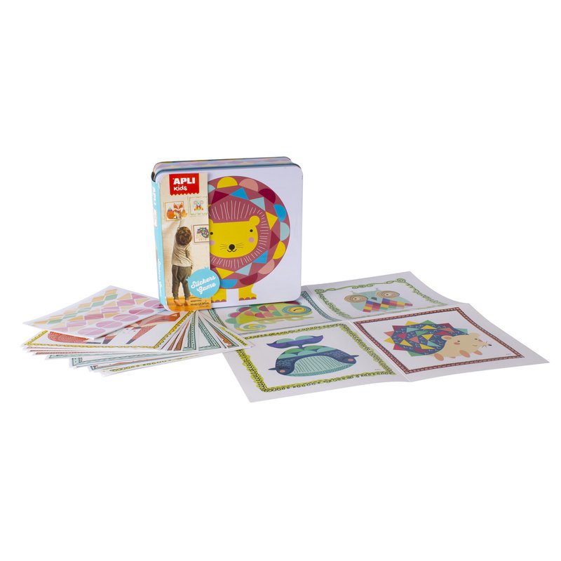 Zestaw kreatywny z naklejkami Apli Kids - Lew