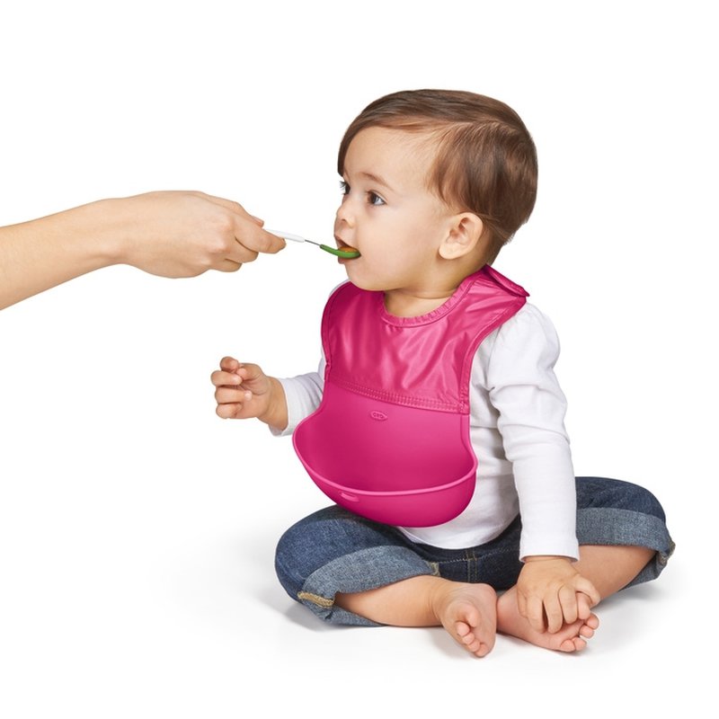 OXO Śliniak Zwijany Pink