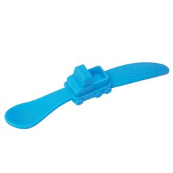 oogaa Blue Truck silikonowa łyżeczka do karmienia