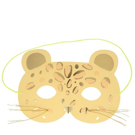 producent niezdefiniowany - Kartka okolicznościowa 3D Maska leopard